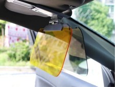 2 PARASOLE PER AUTO CON VETRO ANTI RIFLESSO GIORNO NOTTE SOLE NEBBIA FARI CONTRO