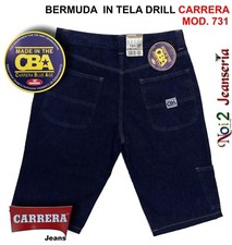BERMUDA  JEANS CARRERA TELA DRILL MOD. 731 MISURE  48 50