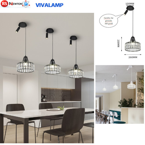 Lampadario e27 moderno bianco - e27,