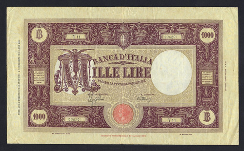 Regno italia vitt 1000 - vitt.e,