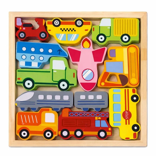 Puzzle incastro in legno - a,