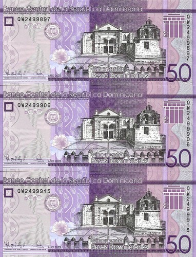 Dominican republic pesos - republic, 3x