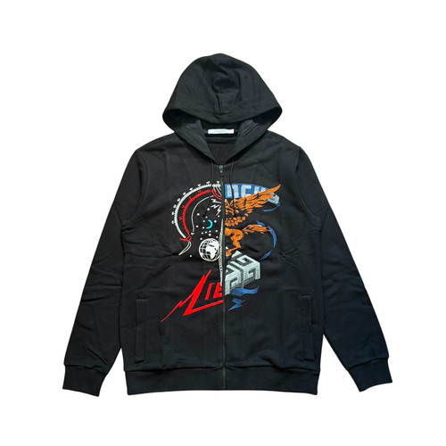 Felpa con cappuccio zip - felpa, e
