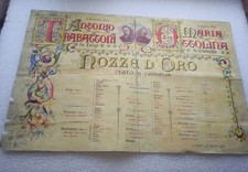 Antico Attestato Nozze D'oro LEGGI DESCRIZIONE
