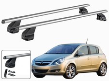 BARRE PORTATUTTO PORTAPACCHI PER OPEL CORSA D 5 PORTE 2006-2014 MENABO ALLUMINIO