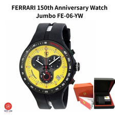 Orologio FERRARI 150° Anniversario Jumbo FE-06-YW Cronografo Uomo 44mm Giallo Raro