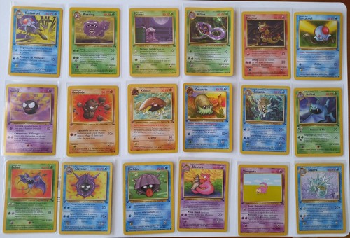 Lotto carte pokemon fossil