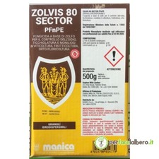 ZOLVIS 80 Sector WG Fungicida oidio zolfo bagnabile 500 g pfnpe 