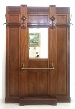 ❤️APPENDIABITI CAPPELLIERA SPECCHIERA PORTA OMBRELLi INGRESSO LEGNO MASSELLO 900