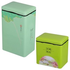 2 Pcs Barattoli Latta Vuoti