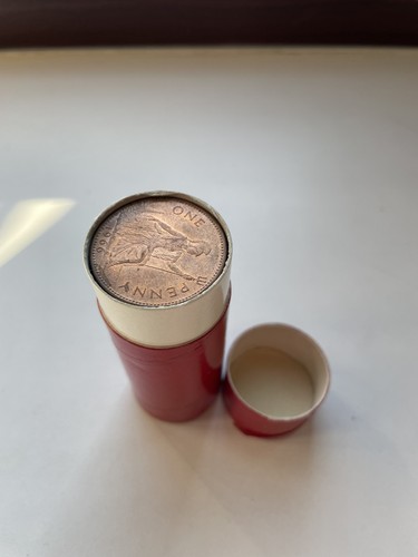 Tubo monete un penny - monete,