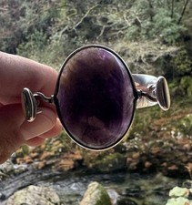 Bracciale vintage Georg Jensen Jensen / Torun sterling e ametista naturale