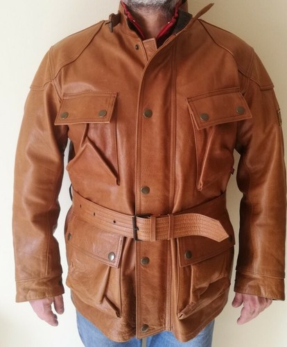Giacca belstaff pelle - pelle, uomo