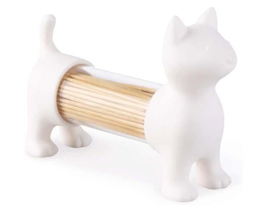 Porta stuzzicadenti gatto - stuzzicadenti,