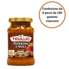 Tigullio Star Pesto Peperoni e Noci Confezione da 6 Pezzi da 190 grammi
