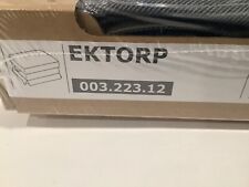 Ikea EKTORP COVER SLIPCOVER PER poggiapiedi/pouf NORDVALLA GRIGIO SCURO Nuovo!!