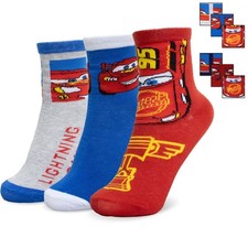 Calzini per bambino Disney Cars Saetta set 3 paia di calze in cotone bimbo 7115