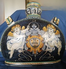 Borraccia grande ceramica Castelli Abbruzzo Saca