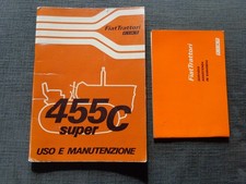 D0CUMENTI ORIGINALI EPOCA TRATTORE FIAT 455 LIBRETTI GARANZIA USO MANUTENZIONE