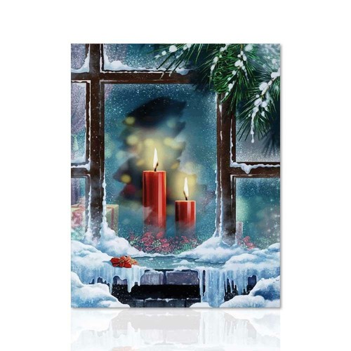 Quadro christmas candle - candle,