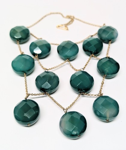 Collana bavaglino con - , pietre
