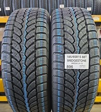 2X PNEUMATICI USATI 185/65 R15 88T BRIDGESTONE BLIZZAK LM-32 TERMICHE M+S 