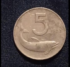 Moneta da 5 Lire Del 1952 Coin Italia 