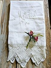 1910 Asciugamano Lino Ricamato