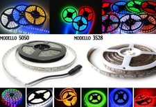 STRISCIA A LUCE LED BIANCA FREDDA SMD 5050 STRIP 5 METRI 300 LED IMPERMEABILE