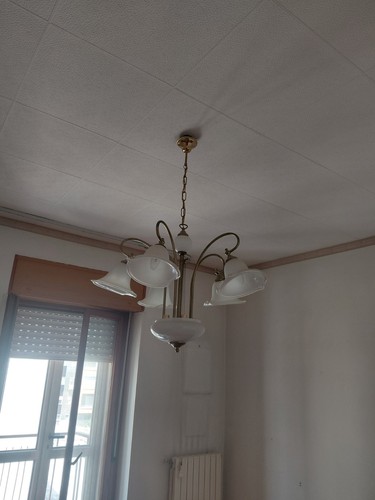 Lampadario vintage vetro - lampadario, in