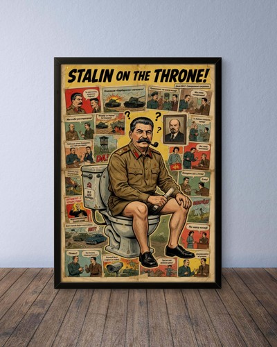 Poster josef stalin toilet - poster,