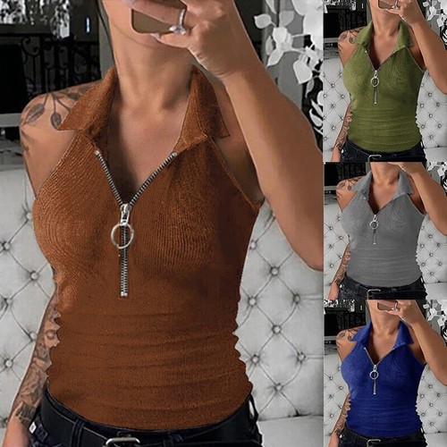 Canotta donna sexy - , zip