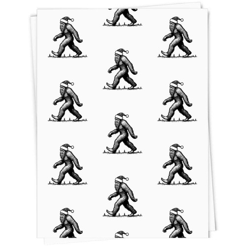 Bigfoot wearing santa hat - 'bigfoot,