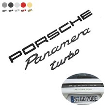 Per PORSCHE Panamera Turbo Lettere Distintivo Posteriore Emblema Look Deck Coperchio Sport Nuovo