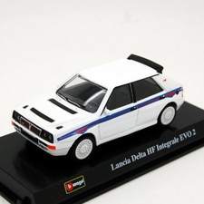 BURAGO-MODELLINO AUTO LANCIA DELTA HF INTEGRALE EVO2 SCALA 1:43 DIE-CAST METAL