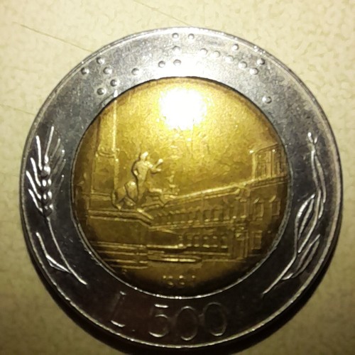 Moneta 500 lire - moneta,