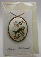 Rarità Medaglione di Seta / Cartolina D'Auguri Frosone Comune