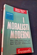 Alberto MORAVIA / Elemire ZOLLA (cura)- MORALISTI MODERNI - Garzanti 1964 (3°ed)