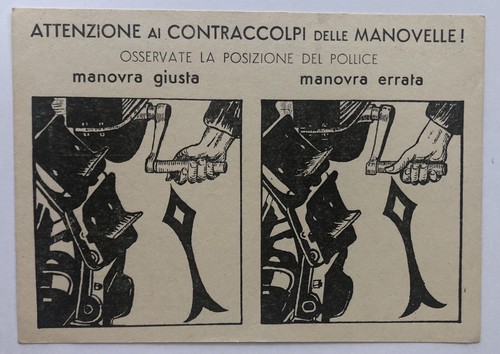 Cartolina pubblicitaria inail - cartolina,