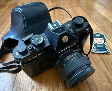 FOTOCAMERA REFLEX VINTAGE ANNI 70 YASHICA TL ELECTRO X NERA PELLICOLA 35 MM OBIETTIVO 50 MM YASHINON JAPAN