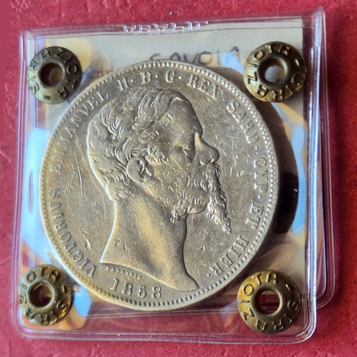 Lire 1858 periziato italia - 1858,