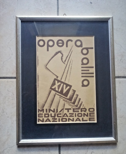 Quadro pagella ventennio - quadro,