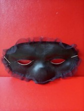 MASCHERINA COSTUME D'EPOCA IN RASO E TULLE VINTAGE 