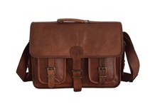 Borsa messenger in vera pelle