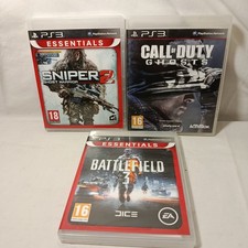LOTTO GIOCHI Ps3 PlayStation 3 Gioco Battlefield, Sniper Elite 2, Call Of Duty 