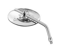 Specchietto retrovisore moto custom chopper Live to Ride metallo cromato singolo