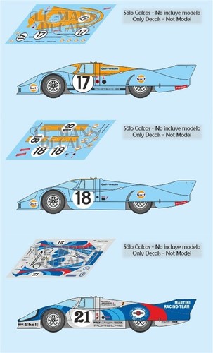 Decals porsche 917 mans - porsche, lh