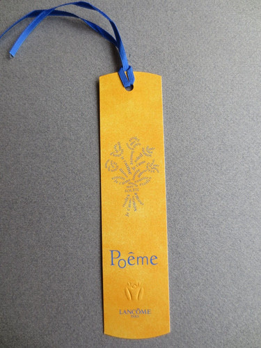 1999 bookmark lancome poeme - lancome,