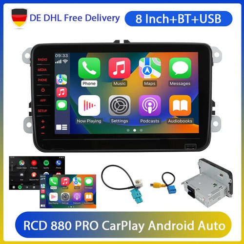 Carplay android auto pollici - 8,
