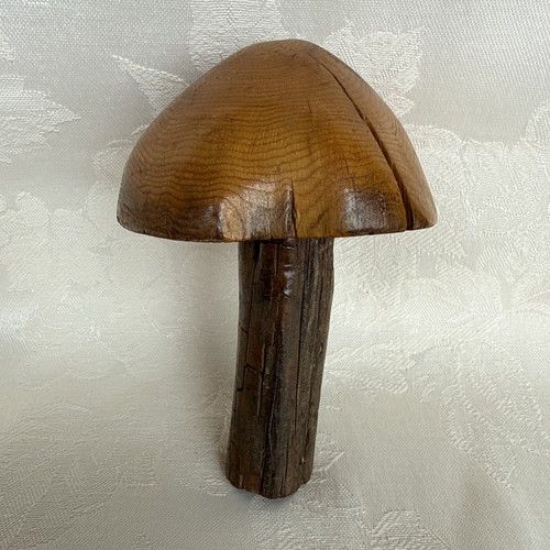Scultura fungo legno - scultura, in